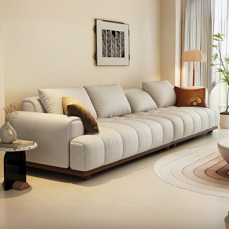 Ambrosia Concepts Padowa 3 Seater Sofa in light beige fabric with plush cushions and a low-profile design.
